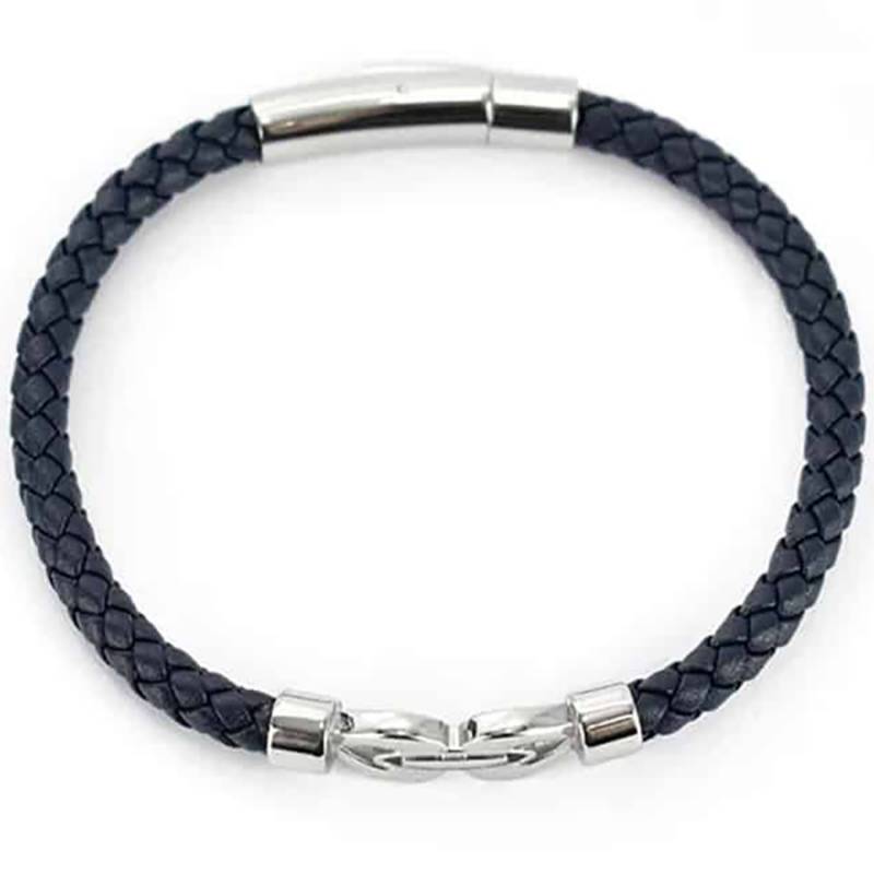 U.S. POLO Men's blue leather bracelet JW9215BR JW9215BR Ατσάλι