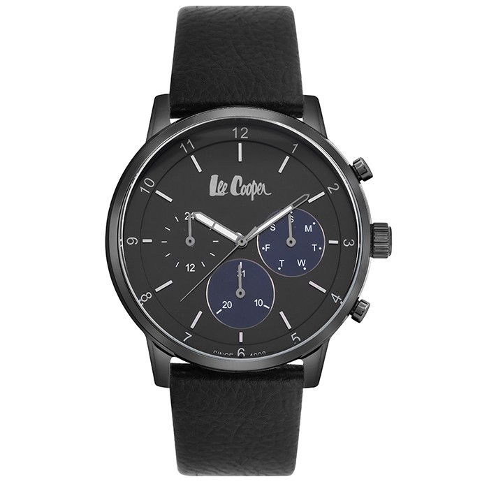 Ανδρικό ρολόι Lee Cooper Black leather LC06912.651 LC06912.651