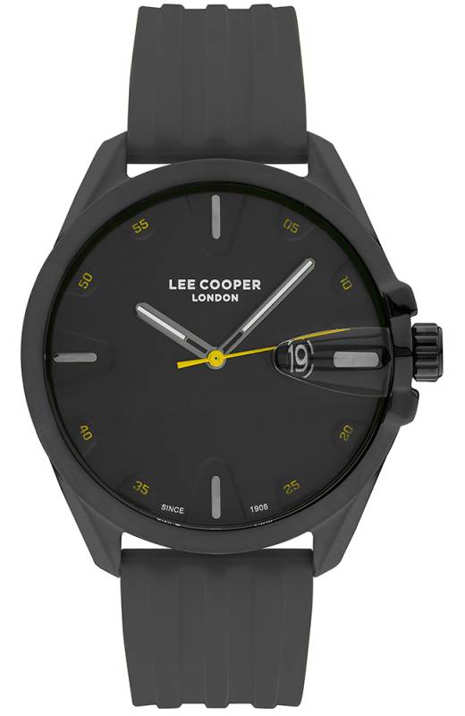 Black Rubber Strap Lee Cooper LC07053.051 LC07053.051