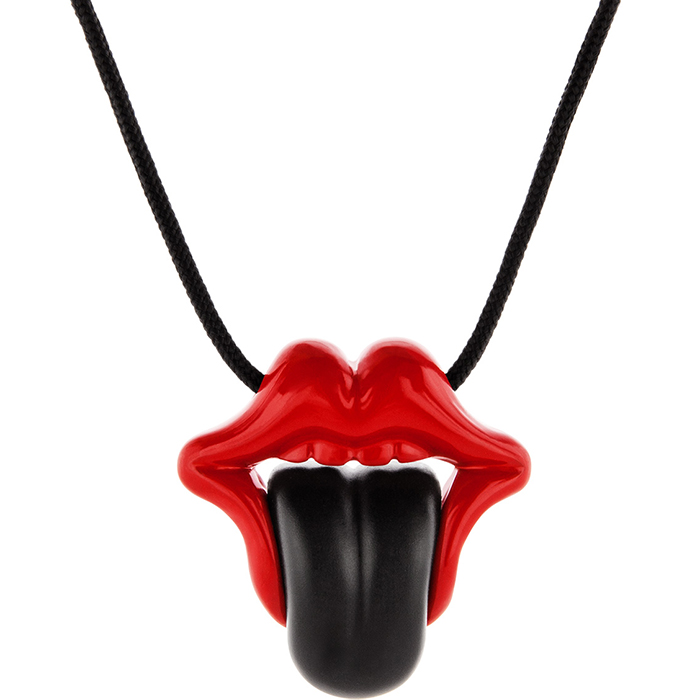 Tongue Pendant Red and Black M12 M12 Ορείχαλκος