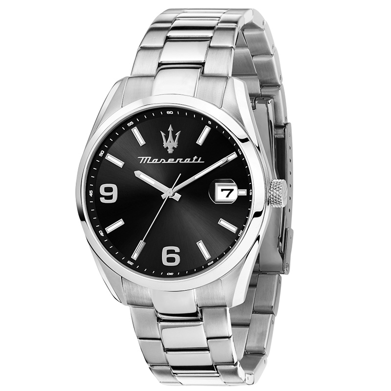 Ανδρικό ρολόι Maserati Attrazione Silver Stainless Steel Bracelet R8853151007 R8853151007 Ατσάλι