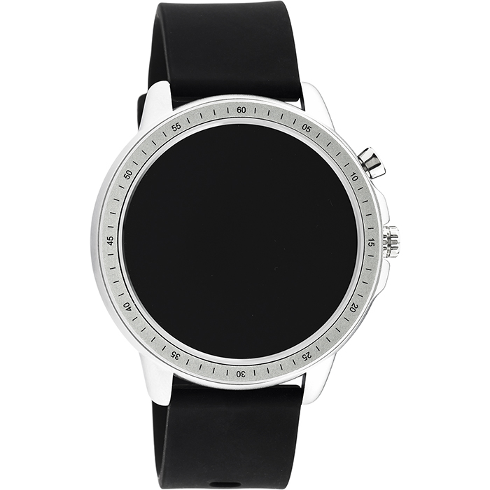Smartwatch OOZOO Black rubber strap Silver Q00300 Q00300