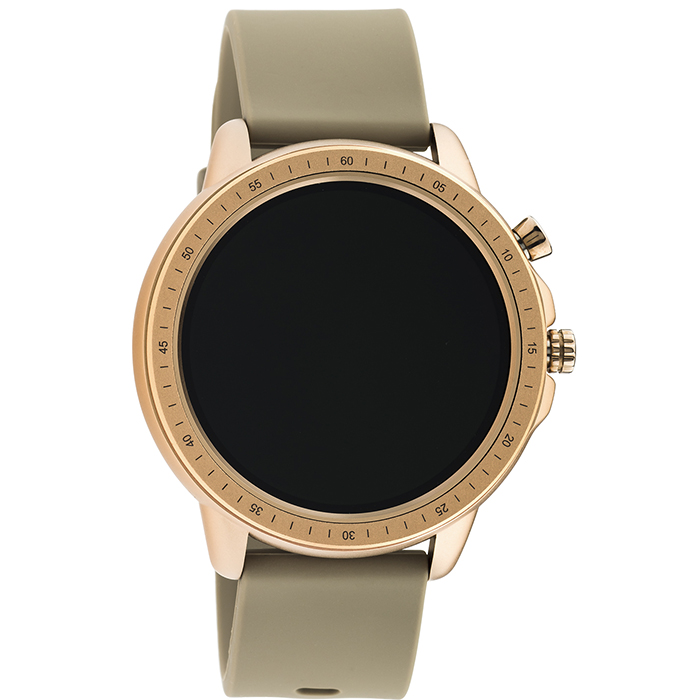 Smartwatch OOZOO taupe rubber strap Rose Gold Q00302 Q00302