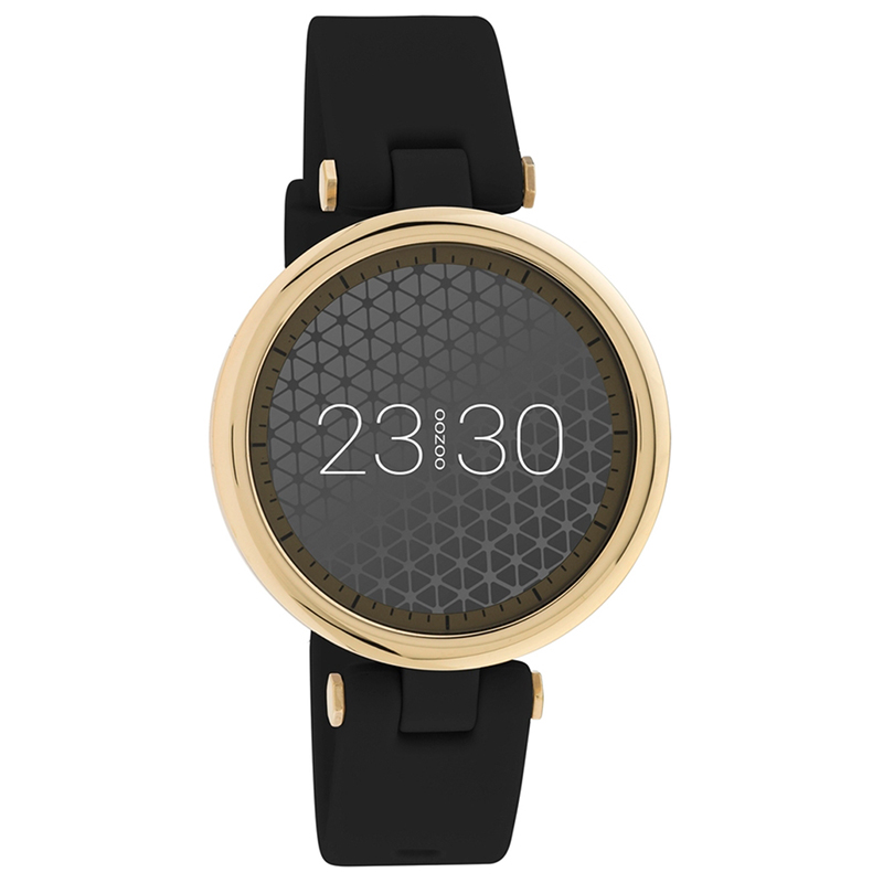 Smartwatch OOZOO Gold Black Rubber Strap Q00405 Q00405
