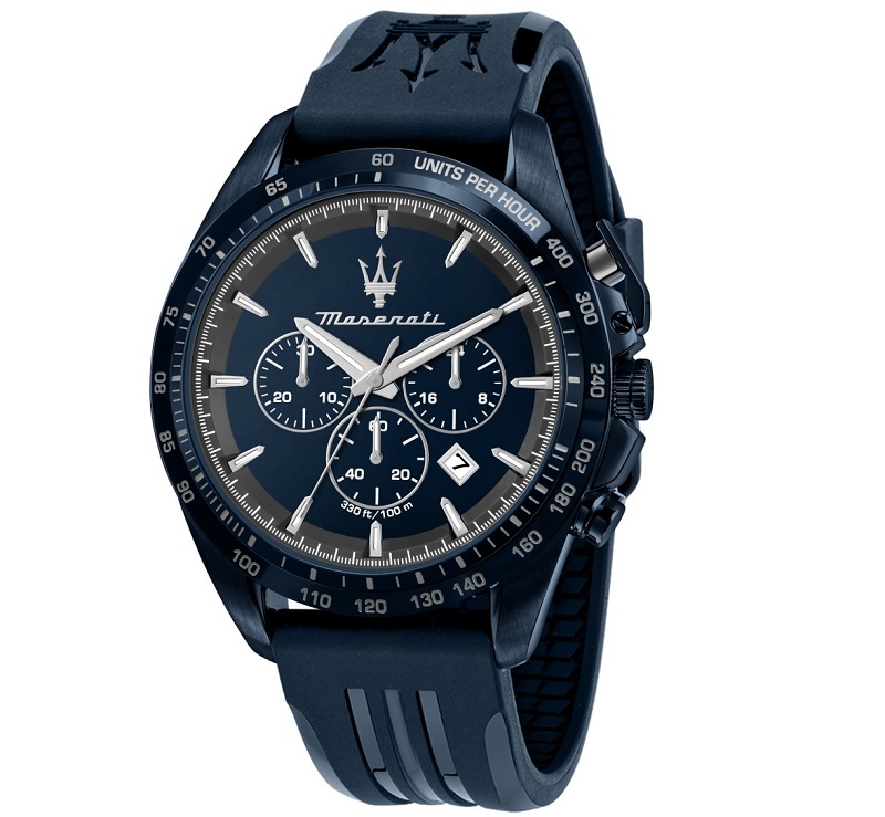 Ρολόι Maserati Blue Edition με καουτσούκ λουράκι R8871612042 R8871612042 Ατσάλι