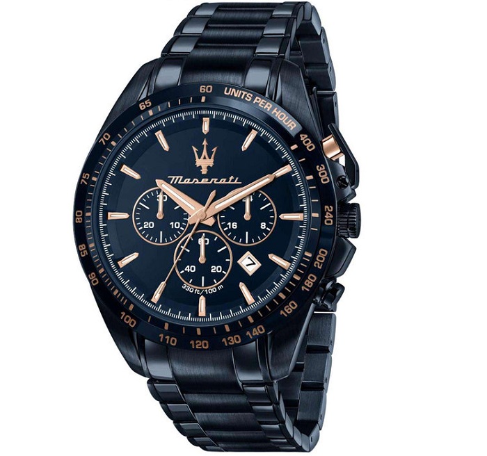 Ρολόι Maserati Blue Edition Chronograph Stainless Steel Bracelet R8873612054 R8873612054 Ατσάλι