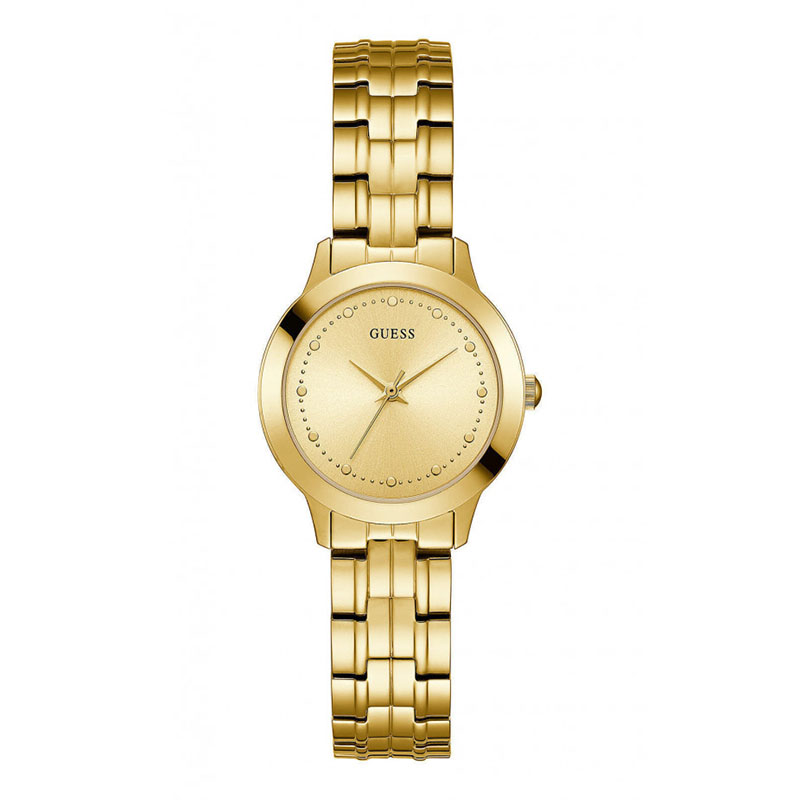 Guess Steel Gold Braceelet γυναικείο ρολόι W0989L2 W0989L2 Ατσάλι