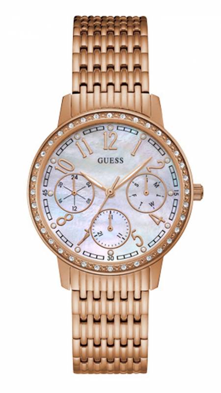 Guess ρολόι ροζ gold με μπρασελέ W1086L2 W1086L2 Ατσάλι