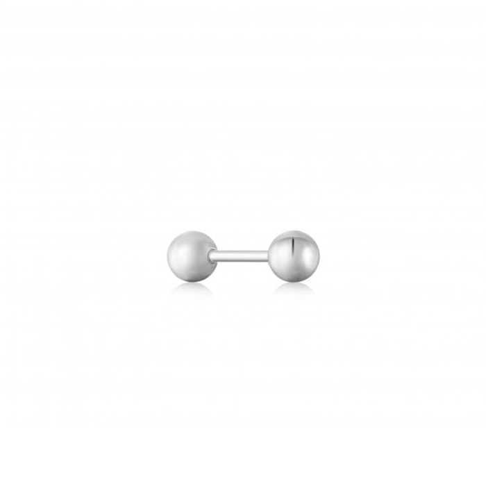 Ασημένιο σκουλαρίκι 925 Mini Sphere Barbell E035-01H E035-01H Ασήμι