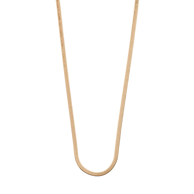 Rosegold-Plated Necklace Pilgrim Flat Snake 632214001 632214001 Ορείχαλκος